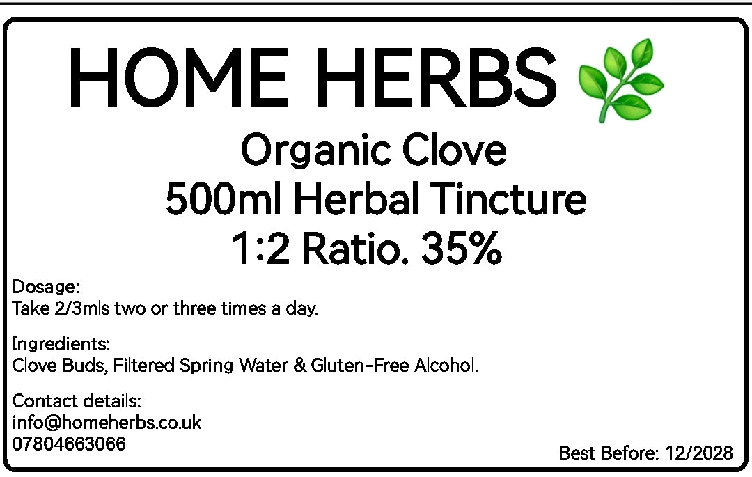 Organic Clove Tincture – Premium Herbal Liquid Extract