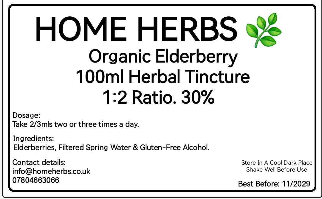 Organic Elderberry Tincture – Premium Herbal Liquid Extract