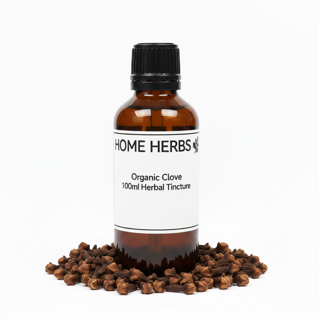 Home Herbs Organic Clove 100ml Herbal Tincture. 1:2 Ratio