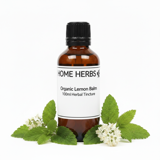 Home Herbs Organic Lemon Balm 100ml Herbal Tincture. 1:2 Ratio