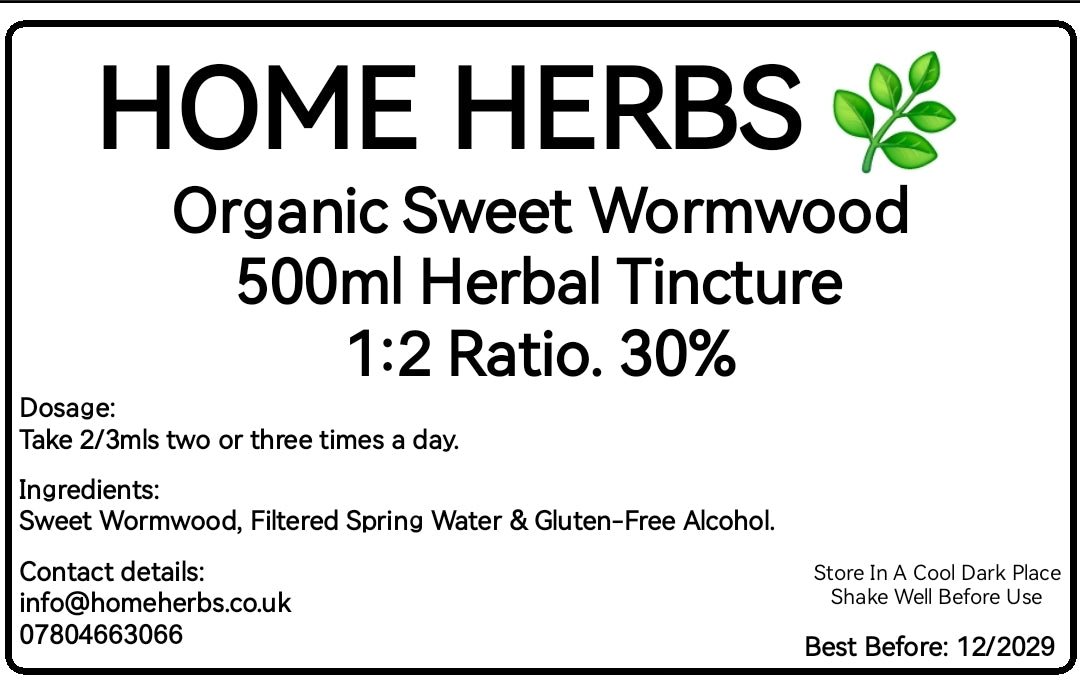 Organic Sweet Wormwood Tincture – Premium Herbal Liquid Extract