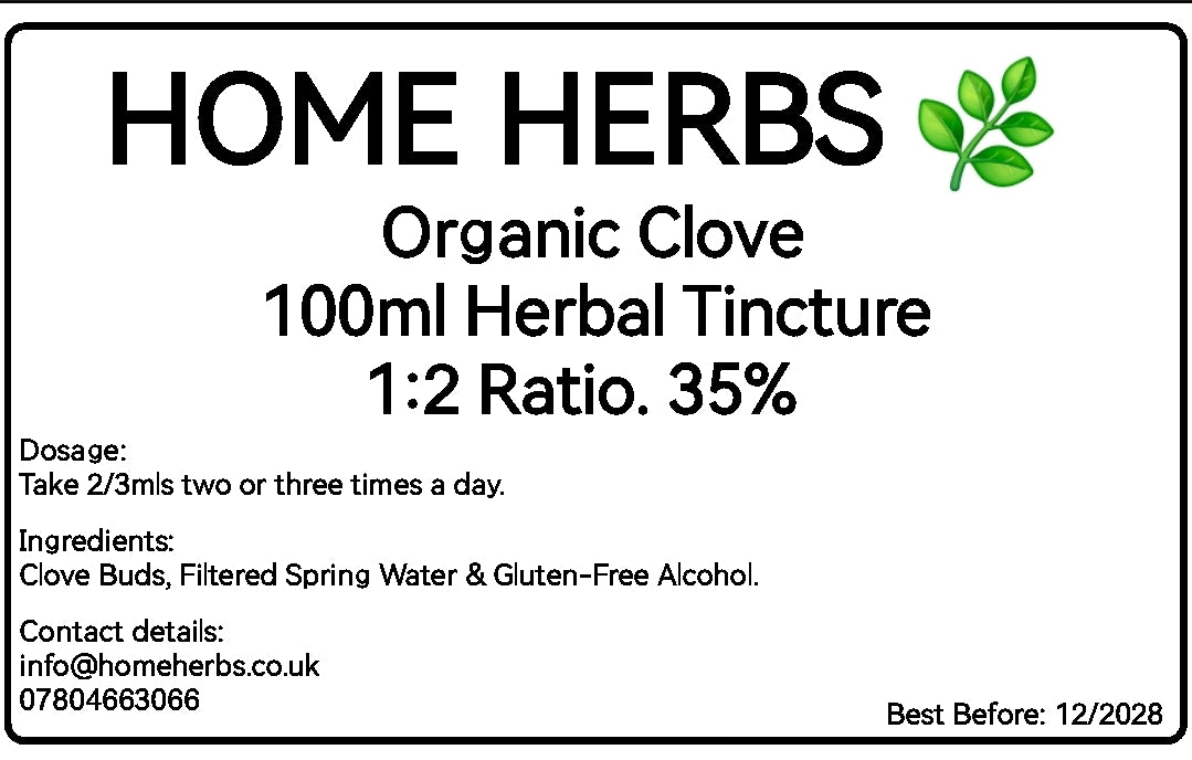 Organic Clove Tincture – Premium Herbal Liquid Extract