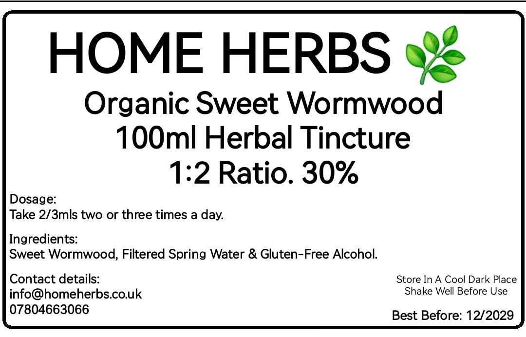 Organic Sweet Wormwood Tincture – Premium Herbal Liquid Extract